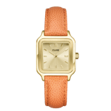 CLUSE - Armbanduhr Gracieuse Petite, Lederarmband, Apricot