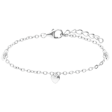 Armband aus 925 Silber, kleine Herzen