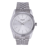 Regal dames horloge zilver met bewerking