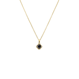 Stainless steel goldplated ketting met hanger met zirkonia voor dames