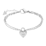 Guess stainless steel goldplated fantasiearmband voor dames