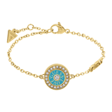 Guess Armband aus Edelstahl, vergoldet, LOVE GUESS, Blau