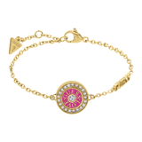 Guess Armband aus Edelstahl, vergoldet, LOVE GUESS, Rosa