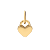 Stainless steel goldplated hanger hart voor dames