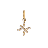 Charm aus Edelstahl, vergoldet, Fische