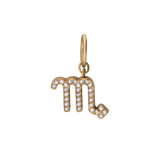 Charm aus Edelstahl, vergoldet, Skorpion