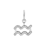 Charm aus Edelstahl, Wassermann