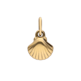 Stainless steel goldplated hanger schelp voor dames