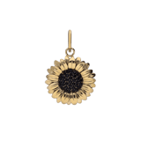 Stainless steel goldplated hanger bloem voor dames