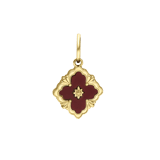 Stainless steel goldplated hanger bloem voor dames