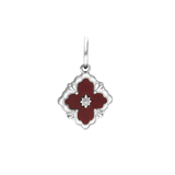 Stainless steel bedel rode bloem