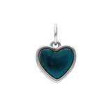 Stainless steel bedel hart groen