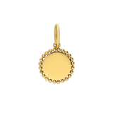 Stainless steel goldplated graveerplaat hanger voor dames