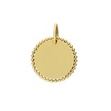 Stainless steel goldplated graveerplaat hanger voor dames