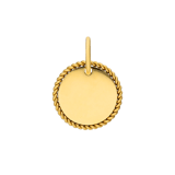 Stainless steel goldplated graveerplaat voor dames