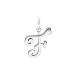 Charm aus Edelstahl, Buchstabe