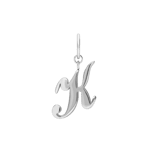 Charm aus Edelstahl, Buchstabe