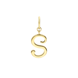 Stainless steel goldplated letterhanger voor dames