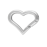 Charm aus Edelstahl, Verschluss, Herz