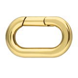 Stainless steel goldplated hanger met plating voor dames