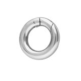 Charm aus Edelstahl, runder Verschluss, 12 mm