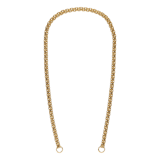 Stainless steel goldplated bedelketting voor dames