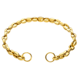 Stainless steel goldplated bedel armband marina
