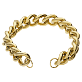 Bettelarmband aus Edelstahl, vergoldet, Gourmetglied