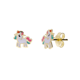 Ohrring aus 585er Gold, Einhorn