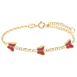 14 karaat armband vlinder