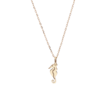 Halskette aus 375er Gold mit Seepferdchen