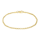 Armband aus 925er Silber, vergoldet, Jasseron-Glied