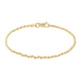 Kordelarmband aus 925er Silber, vergoldet