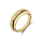 Ring aus 925er Silber, vergoldet, breit