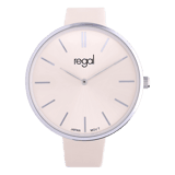 Regal Damen-Armbanduhr mit Band in Pfirsich