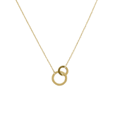 Halskette aus 585er Gelbgold mit 2 Kreisen