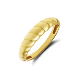 14 Karat Gelbgoldring Croissant