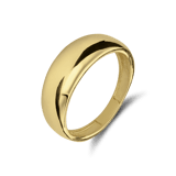 14 Karat Gelbgoldring breit