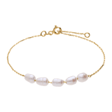 Armband aus 585er Gold mit Perlen
