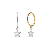 Ohrringe aus 375er Gold mit Stern