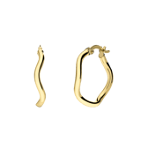 Ohrringe aus 375er Gold, Welle