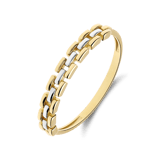 14 Karat Gelbgoldring mit Panthere-Gliedern