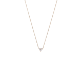 Halskette aus 585er Gold, 3 Zirkoniasteine