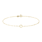 Armband aus 585er Gold, Büroklammer mit Öse