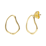 14 karaat gouden oorbel golf oog