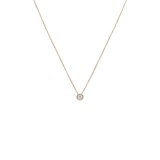 14 Karaat gouden ketting diamant 0,04ct