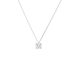 14 Karat Weißgoldkette mit lab-grown Diamant 1 ct