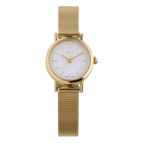 Regal horloge met goudkleurige meshband 