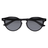 Schwarze runde Sonnenbrille
