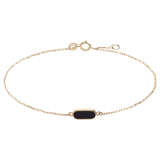 14 karaat geelgouden armband onyx